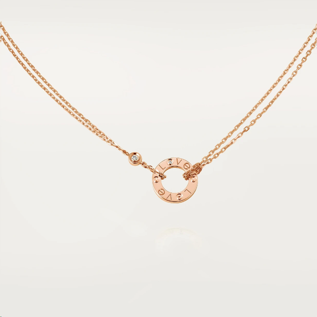 Golden | Ava Kärlekshalsband med 2 Diamanter
