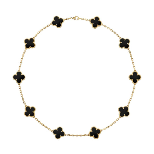 Golden Black Luxe | Klöverhalsband