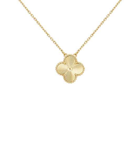 Golden Guilloché | Klöverhalsband