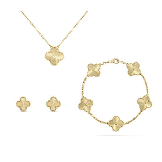 Golden Guilloché Luxe | Klöver Set